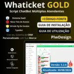 Script CRM WhaTicket Gold com SaaS e Kanban Inclusos